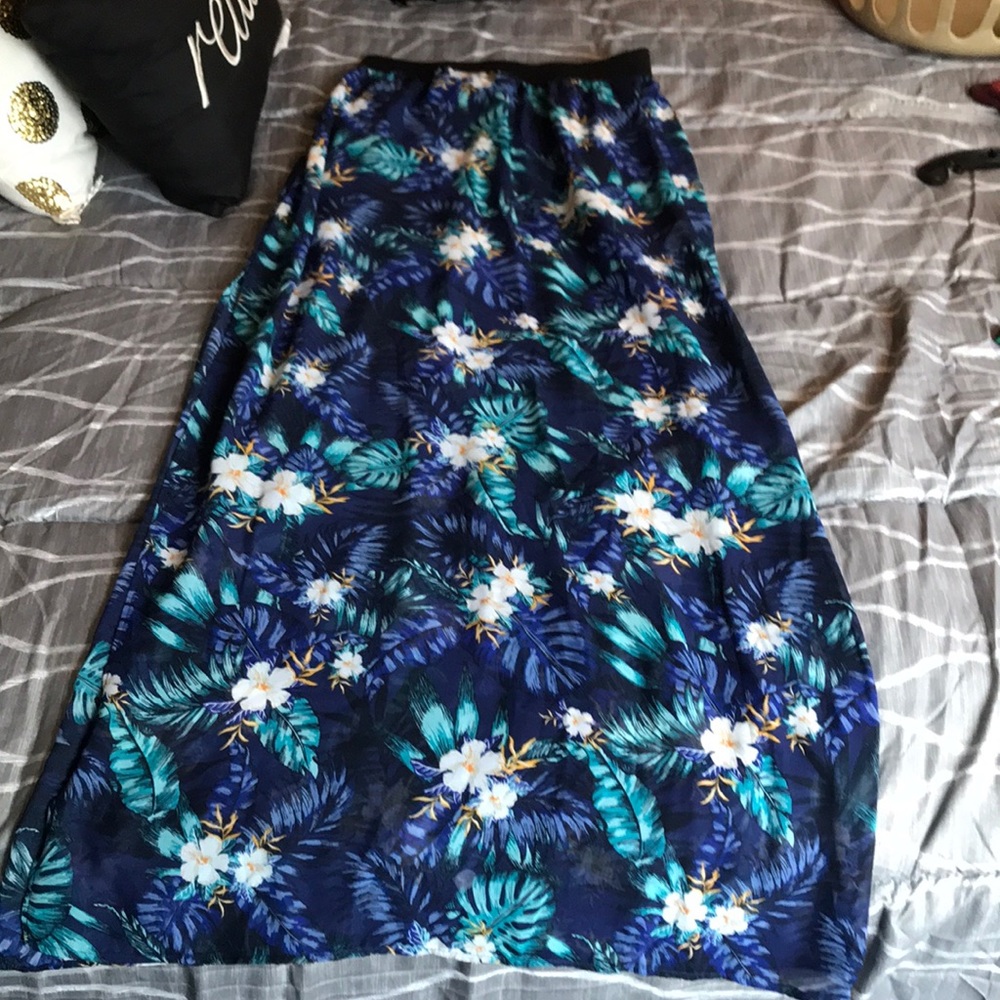 Long flowing skirt